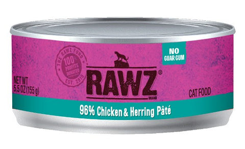 RAWZ 96% Chicken & Herring Pate Canned Cat Food