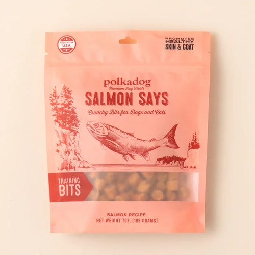 Polkadog Salmon Says (Bits) Dog Treats (7oz)