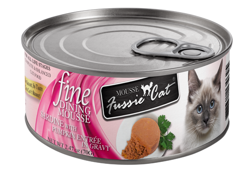 Fussie Cat Fine Dining Mousse Sardine & Pumpkin Canned Cat Food