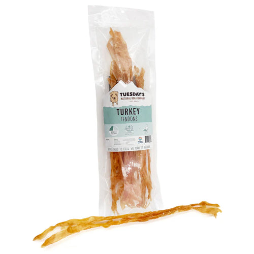 Tuesday's Natural Dog Company Turkey Tendons