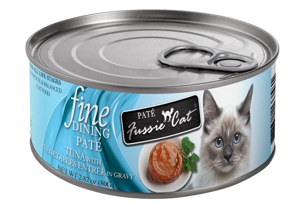 Fussie Cat Fine Dining Pate Tuna & Vegetables Canned Cat Food