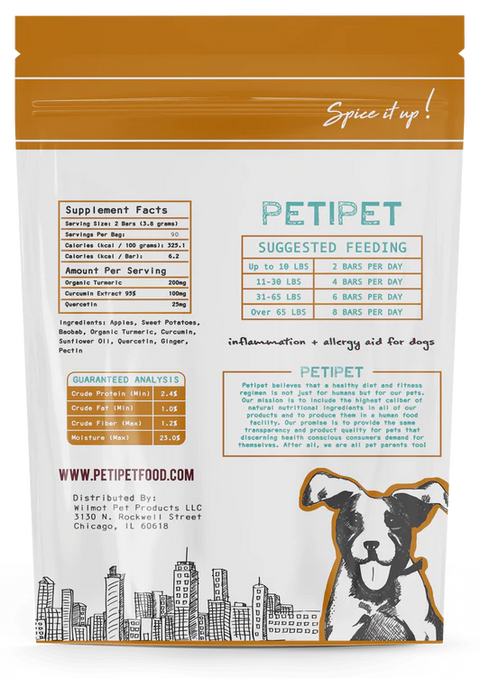 PETIPET Turmeric Bars for Dogs