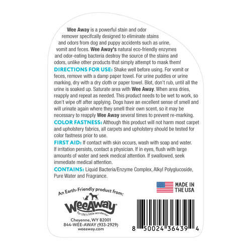 Wee Away X2 Stain & Odor for Dogs & Puppies, Ocean Breeze Scent