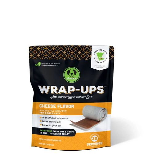 Stashios Wrap-Ups Pill Wrapper For Cats & Dogs Cheese Flavor