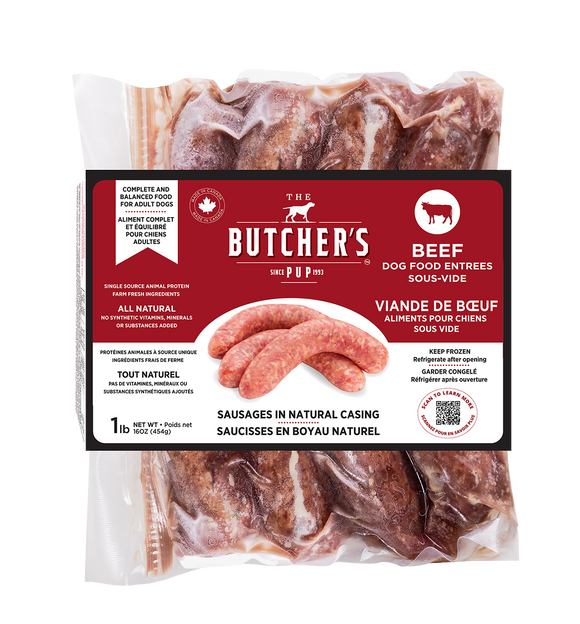The Butchers Pup Beef Sous-Vide Sausages (1 LB)