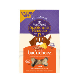 Old Mother Hubbard Crunchy Classic Natural BacNCheez Biscuits Dog Treats (Large Biscuits: 53-oz)