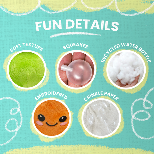 Snugarooz Carrot and Pea Dog Toy  ()