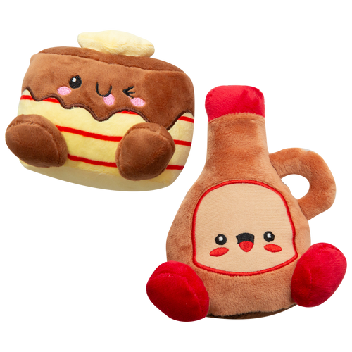 Snugarooz Pancake & Syrup Plush Duo Dog Toy  ()