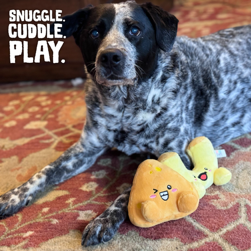 Snugarooz Snugarooz Mac & Cheese Plush Dog Toy  ()