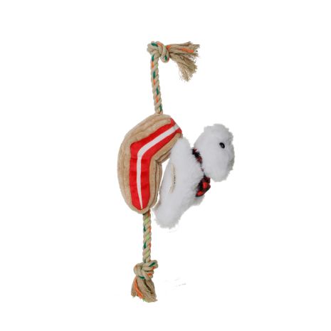 Tall Tails  Polar Bear Plush Tug Dog Toy ()
