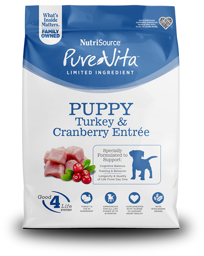 NutriSource® Pure Vita™ Puppy Turkey & Cranberry Entrée  Limited Ingredient Dog Food ()
