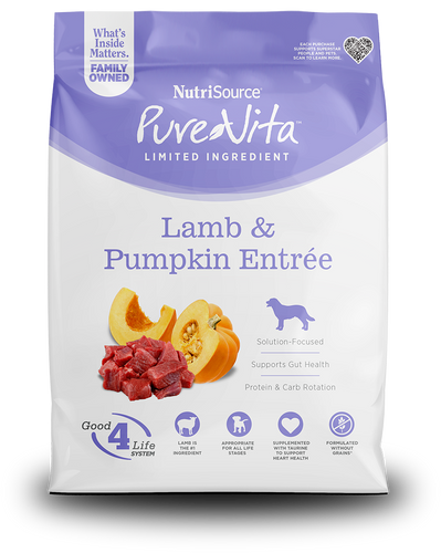 PureVita Lamb & Pumpkin Entrée Limited Ingredient Dog Food ()