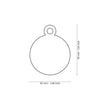 MyFamily USA ID Tags Basic Big Circle Gold-Plated Brass