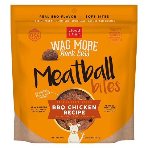 Wag More Bark Less Grain Free Meatball Bites: BBQ Chicken Recipe