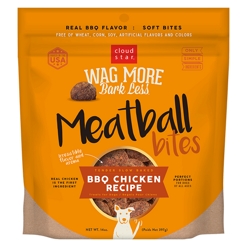 Wag More Bark Less Grain Free Meatball Bites: BBQ Chicken Recipe