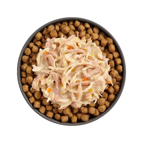 Petcurean Go! Solutions Booster Shredded Chicken + Duck in Broth for Weight Management Wet Cat Food (2.5 oz)