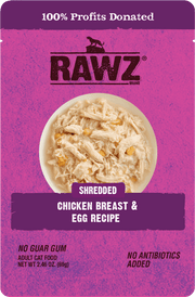 RAWZ Shredded Chicken Breast & Egg Wet Cat Food