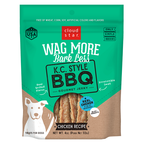 Cloud Star Wag More Bark Less K.C. Style BBQ Chicken Jerky (10 oz)