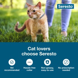 Seresto Flea and Tick Collar for Cats (1 Pack)