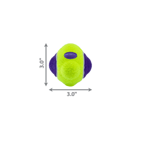KONG AirDog Squeaker Knobby Ball  Dog Toy (Medium)