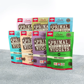 Primal Pet Foods Feline Freeze-Dried Nuggets (Beef & Salmon 14 Oz)