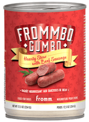 Frommbo Gumbo Hearty Stew with Beef Sausage Canned Dog Food