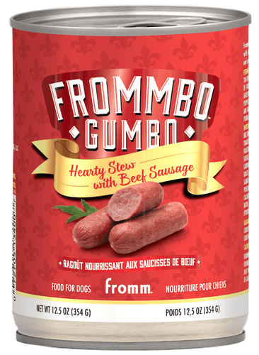 Fromm Frommbo™ Gumbo Hearty Stew with Beef Sausage Dog Food (12.5 oz Single Can)