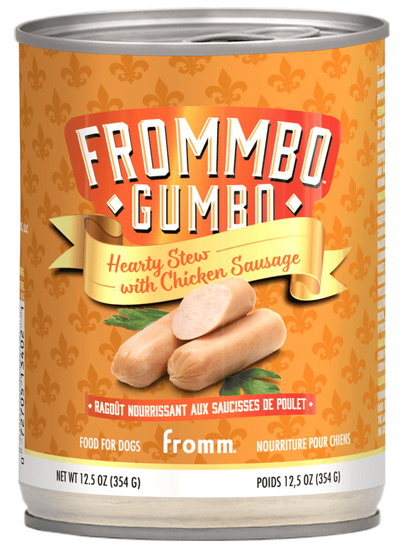 Frommbo Gumbo Hearty Stew with Chicken Sausage Canned Dog Food