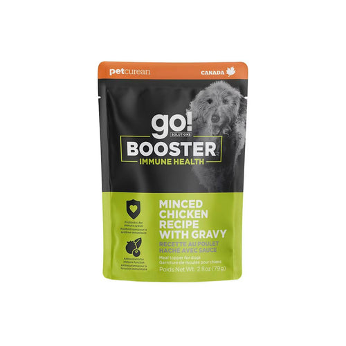 Petcurean Go! Solutions Booster Minced Chicken with Gravy for Immune Health Wet Dog Food (2.8 oz)