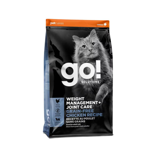 Petcurean GO! Weight Management + Joint Care Grain-Free Chicken Recipe Dry Cat Food (3 LB)