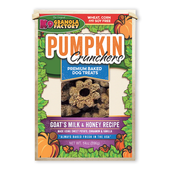 K9 Granola Factory Pumpkin Crunchers Goats Milk & Honey Recipe