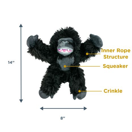 Tall Tails Gorilla Rope Body Dog Toy