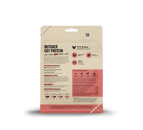 Vital Essentials Freeze-Dried Raw Protein Mix-In Chicken Recipe Ground Topper for Dogs (6 oz)