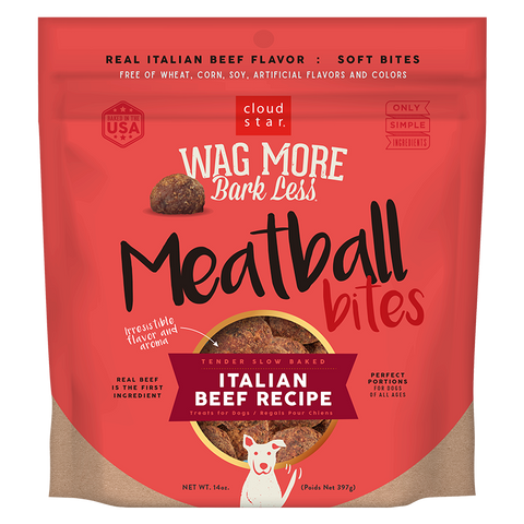 Wag More Bark Less Grain Free Meatball Bites: Italian Beef Recipe