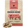 Vital Essentials Raw Bar Freeze Dried Raw Chicken Necks Dog & Cat Snacks (9 oz)