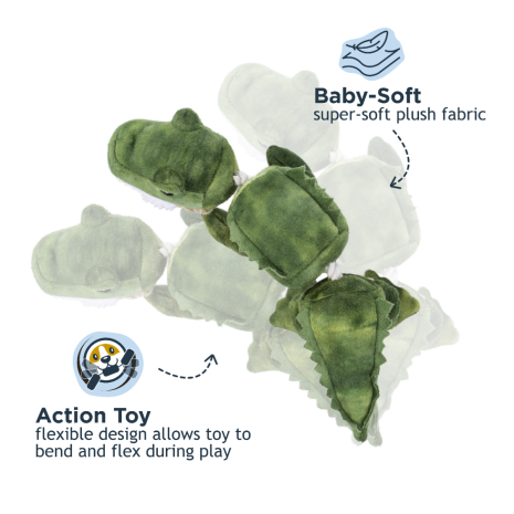 Tall Tails  Jointed Shake Play Dog Toy (Gator)