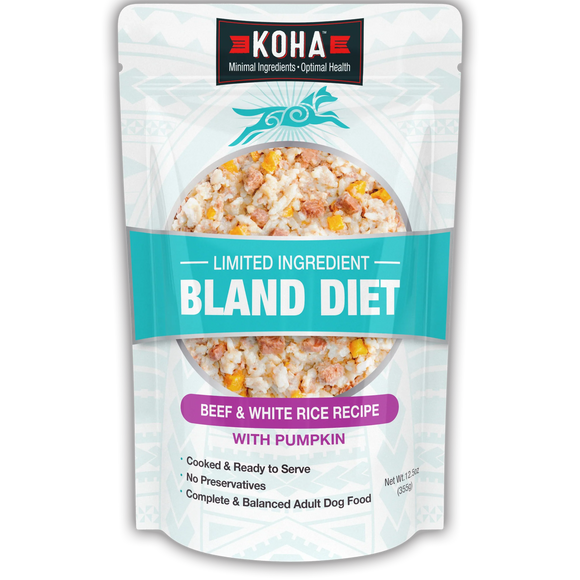 KOHA Limited Ingredient Bland Diet Beef & White Rice Recipe