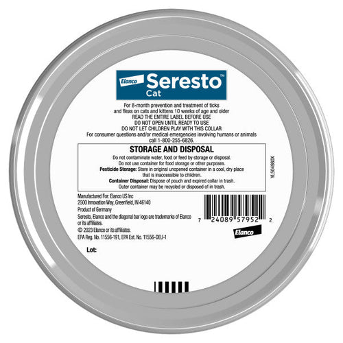 Seresto Flea and Tick Collar for Cats (1 Pack)