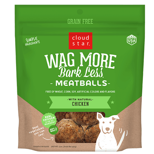Cloud Star Wag More Bark Less Chicken Meatballs (14 oz)