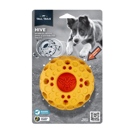 Tall Tails Natural Rubber Bee Hive Reward Dog Toy (5