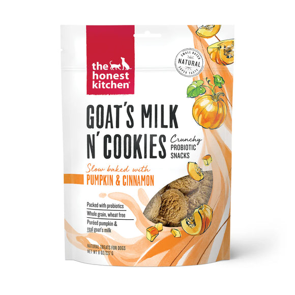 The HONEST KITCHEN GOAT'S MILK N' COOKIES - SLOW BAKED WITH PUMPKIN & CINNAMON (8 oz)