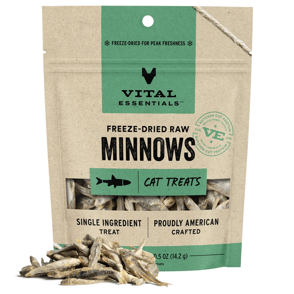 Vital Essentials Freeze Dried Raw Minnows Cat Treats (.5 OZ)