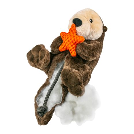 Tall Tails Otter Rope Body Dog Toy