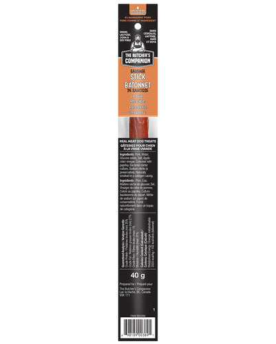 The Butcher's Companion Pork Recipe Sausage Long Sticks Dog Treats (40 g)
