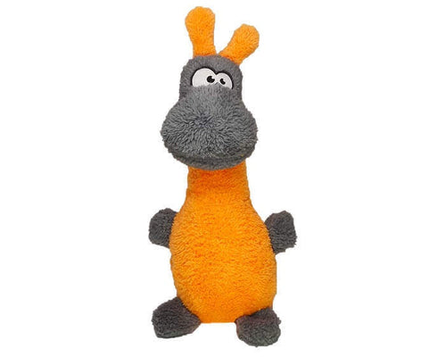 CDOG Duraplush Fuzzies Giraffe Orange MED