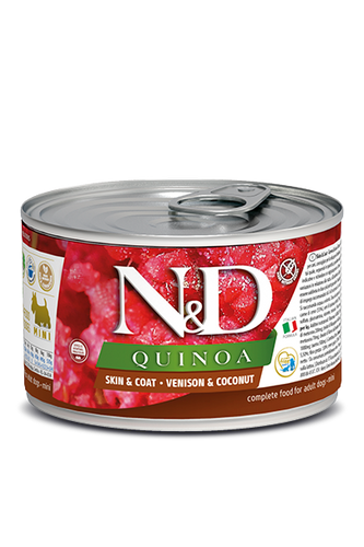 Farmina N&D K9 GF Quinoa Skin & Coat Venison