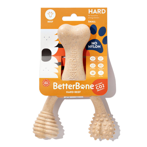 BetterBone Hard Dog Bone Chew Toy Beef