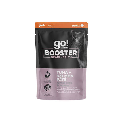 Petcurean Go! Solutions Booster Tuna + Salmon Pâté for Brain Health Wet Cat Food