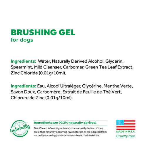 TropiClean Fresh Breath Dental & Oral Care Brushing Gel for Pets (2 oz)