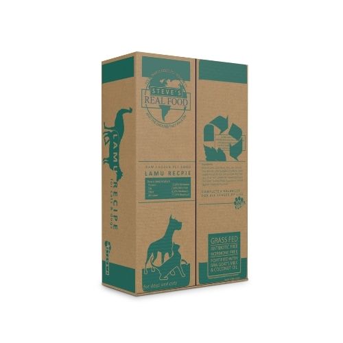 Steve's Real Food Frozen Raw Lamu Diet for Dogs and Cats (13.5 lb Patties)